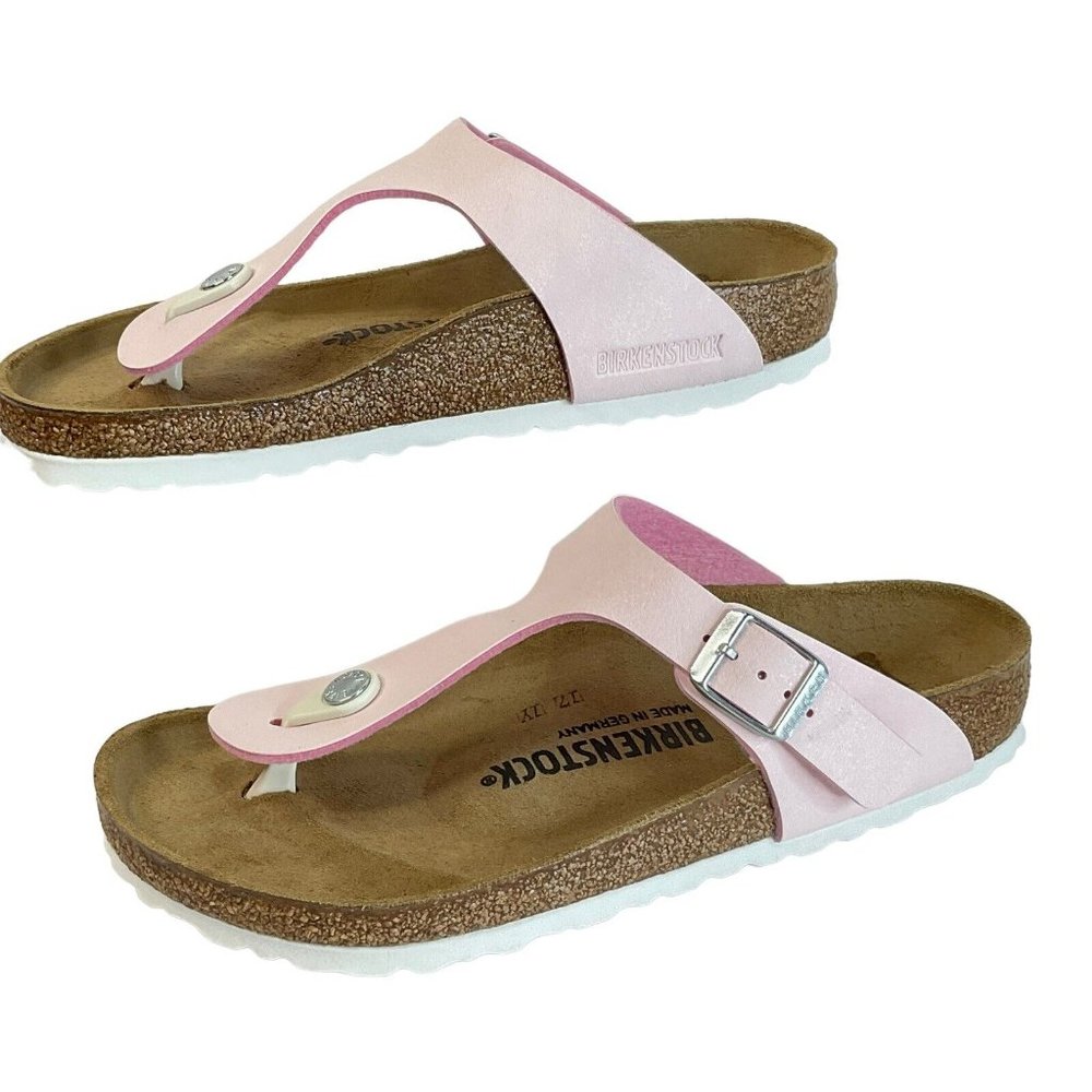 Birkenstock Shoes Womens Sz 39 US 8 Gizeh Sandal Pink Birko-Flor Thong New - Picture 2 of 10